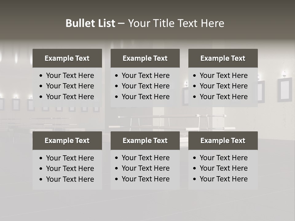 Floor Symmetric Photography PowerPoint Template