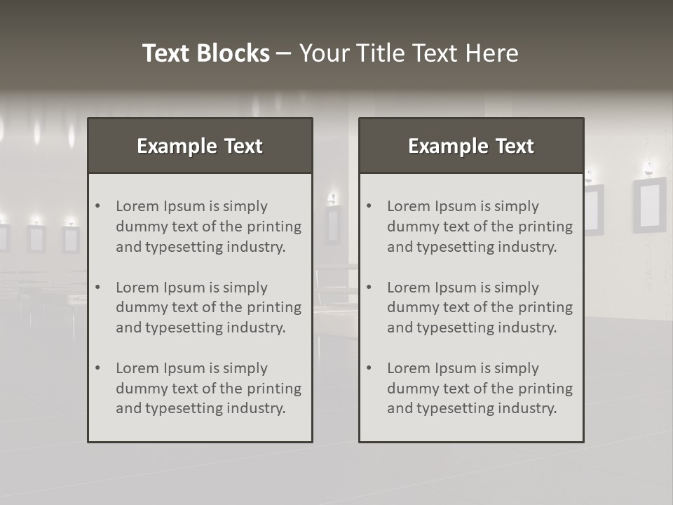 Floor Symmetric Photography PowerPoint Template