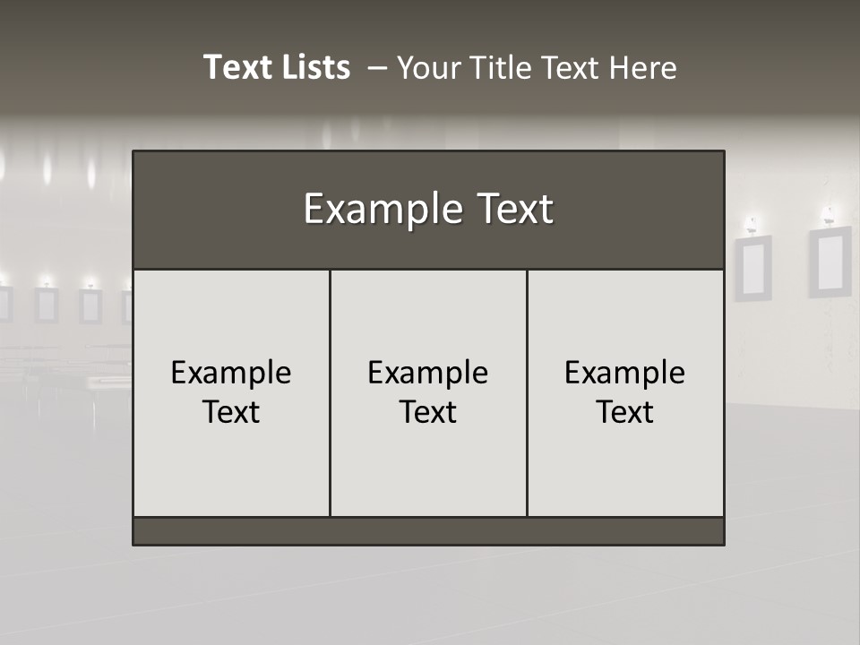 Floor Symmetric Photography PowerPoint Template