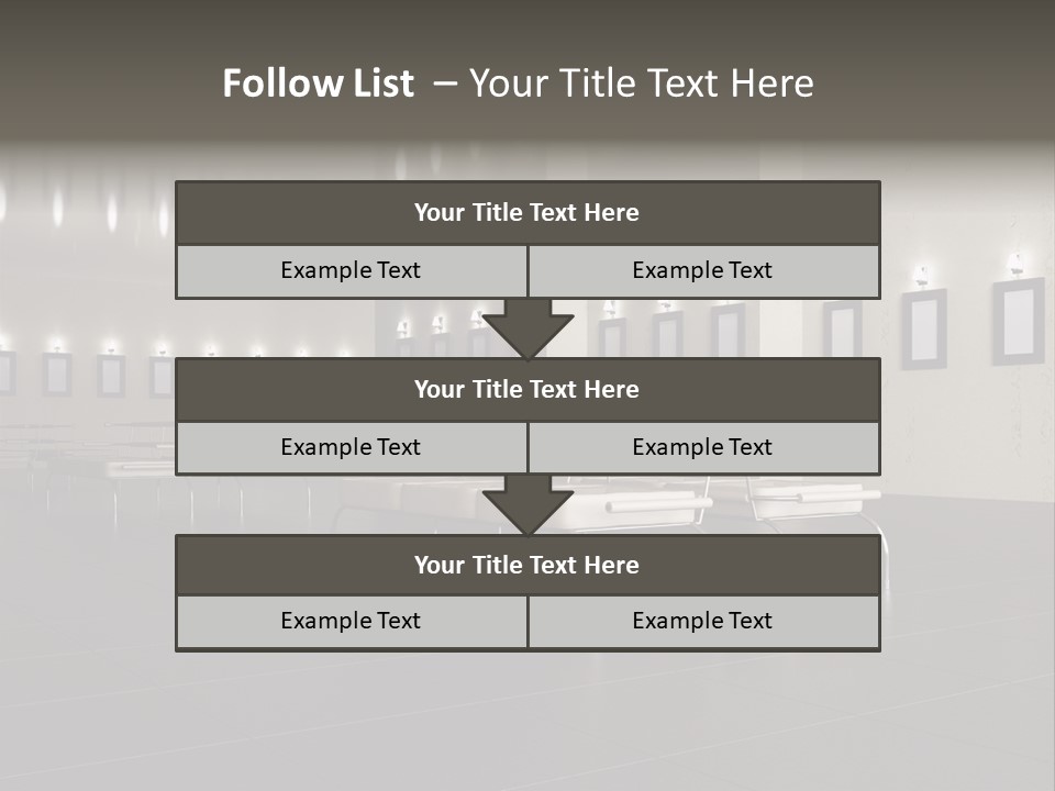 Floor Symmetric Photography PowerPoint Template