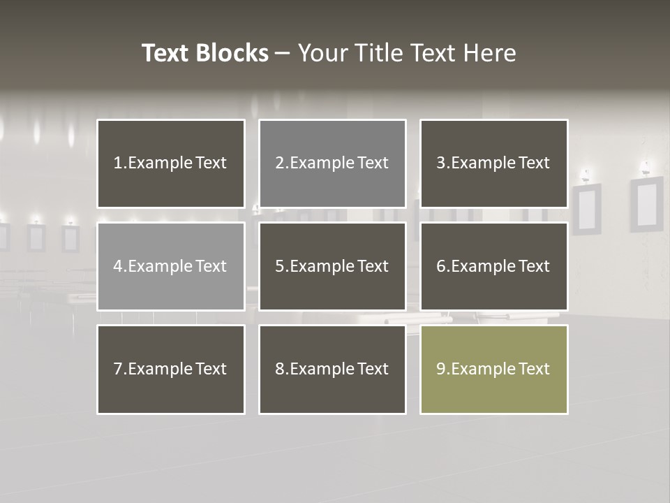 Floor Symmetric Photography PowerPoint Template