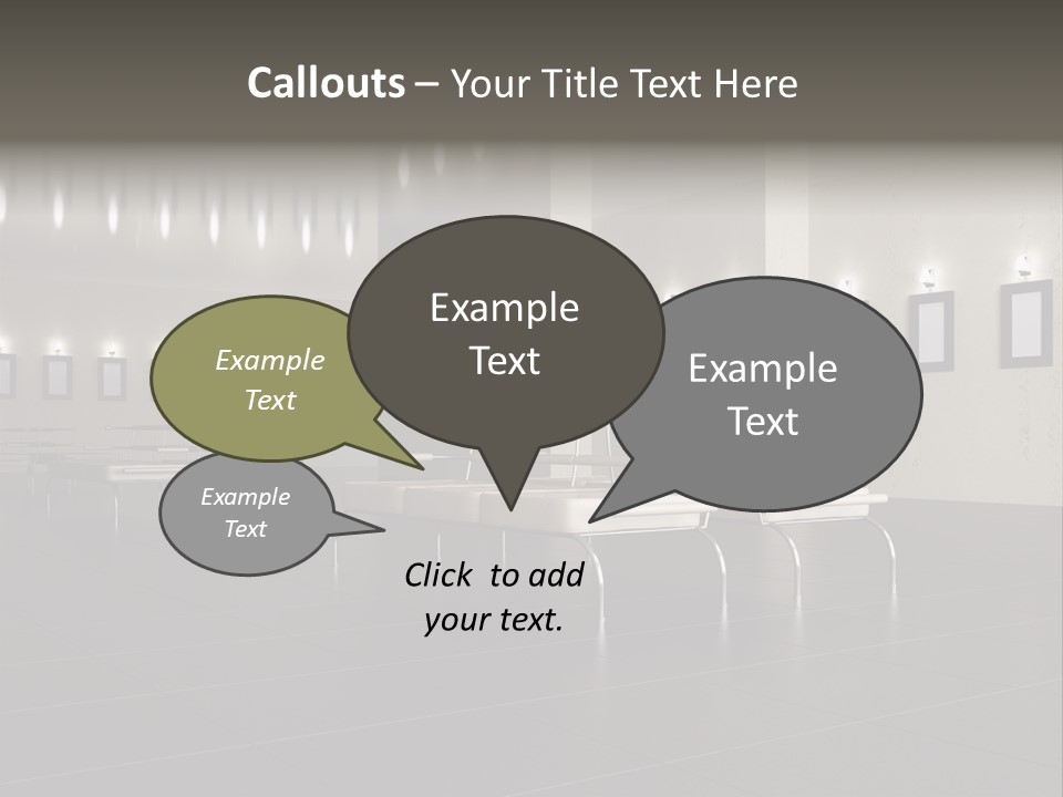 Floor Symmetric Photography PowerPoint Template