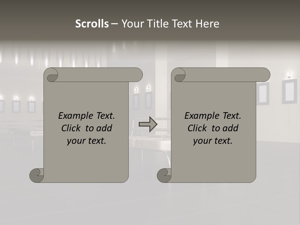 Floor Symmetric Photography PowerPoint Template