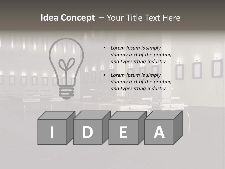 Floor Symmetric Photography PowerPoint Template