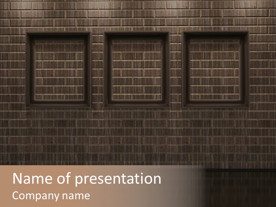 Display Empty Cement PowerPoint Template