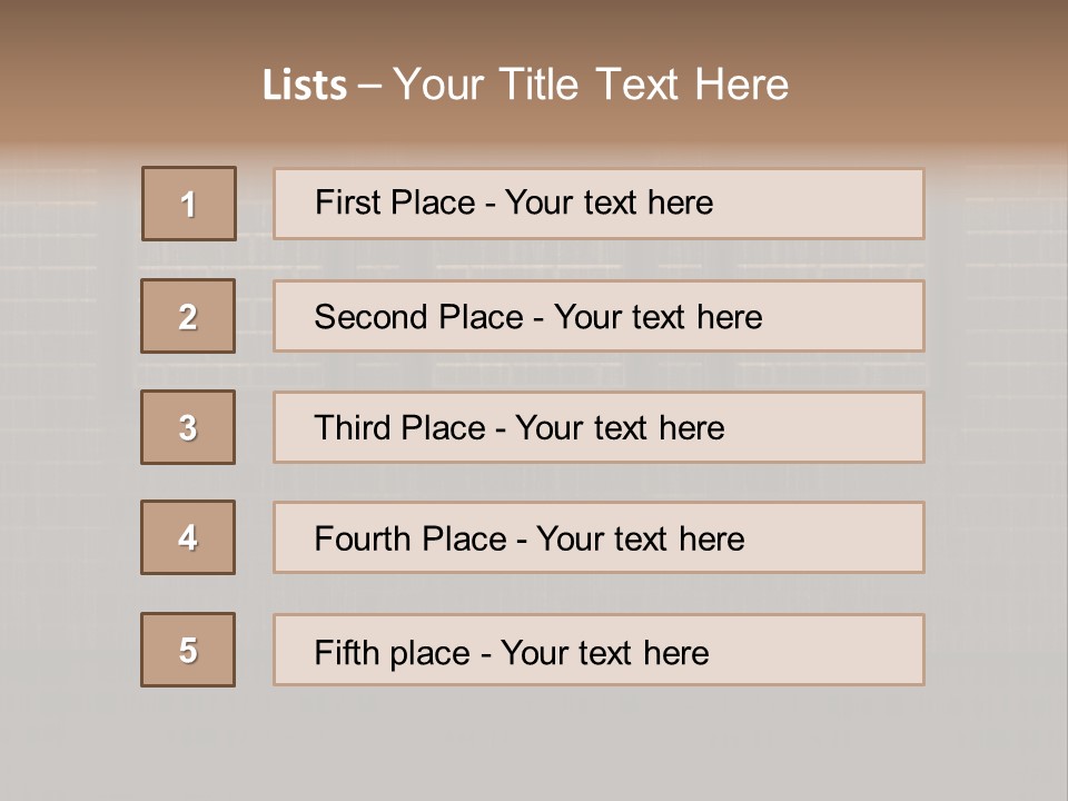Display Empty Cement PowerPoint Template