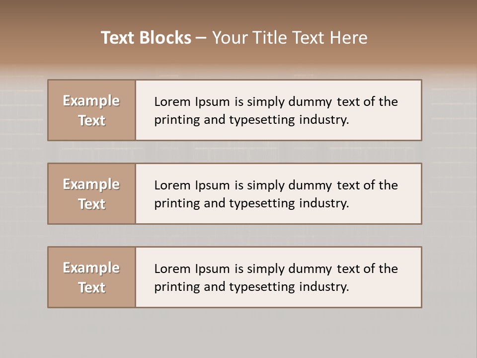 Display Empty Cement PowerPoint Template