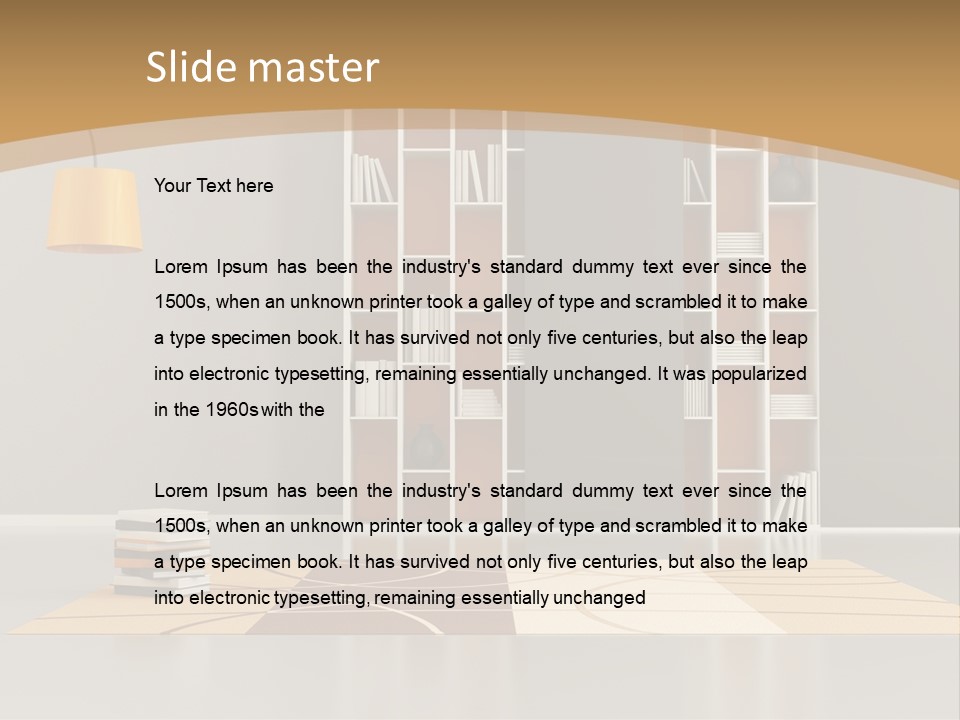 Furniture Contemporary Carpet PowerPoint Template