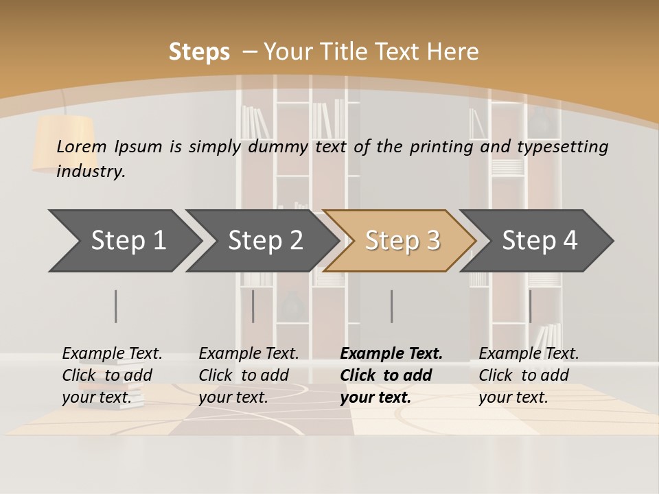 Furniture Contemporary Carpet PowerPoint Template