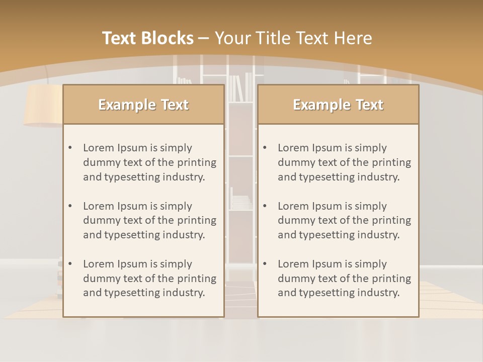 Furniture Contemporary Carpet PowerPoint Template