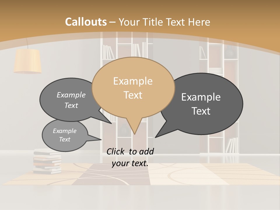 Furniture Contemporary Carpet PowerPoint Template