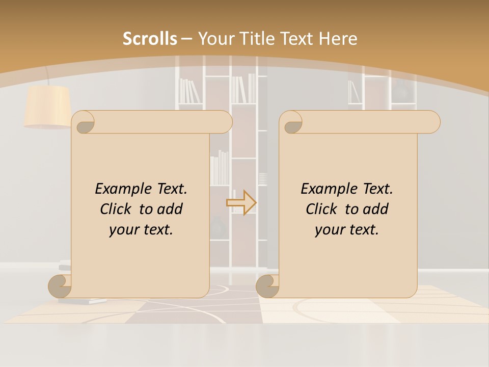 Furniture Contemporary Carpet PowerPoint Template