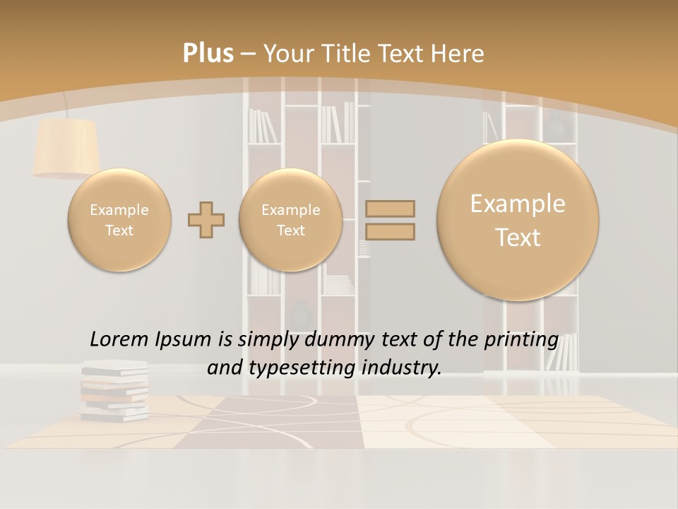 Furniture Contemporary Carpet PowerPoint Template
