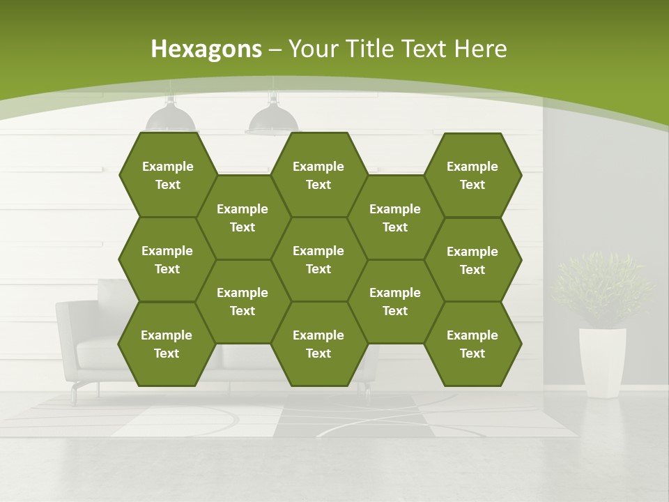 White Comfort Livingroom PowerPoint Template