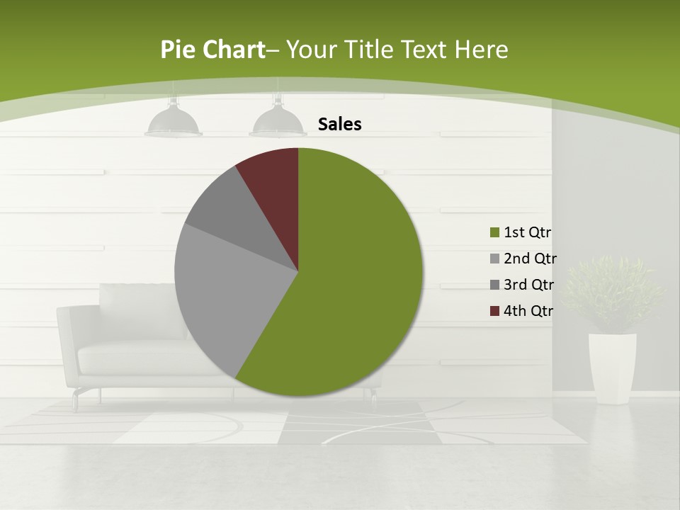 White Comfort Livingroom PowerPoint Template