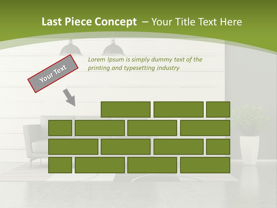 White Comfort Livingroom PowerPoint Template