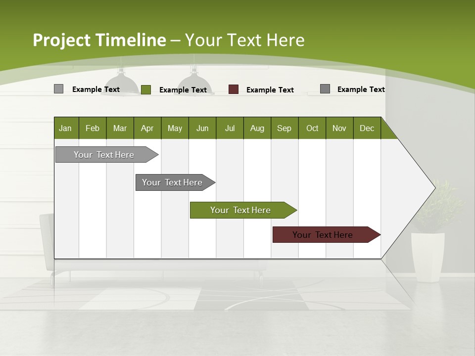White Comfort Livingroom PowerPoint Template
