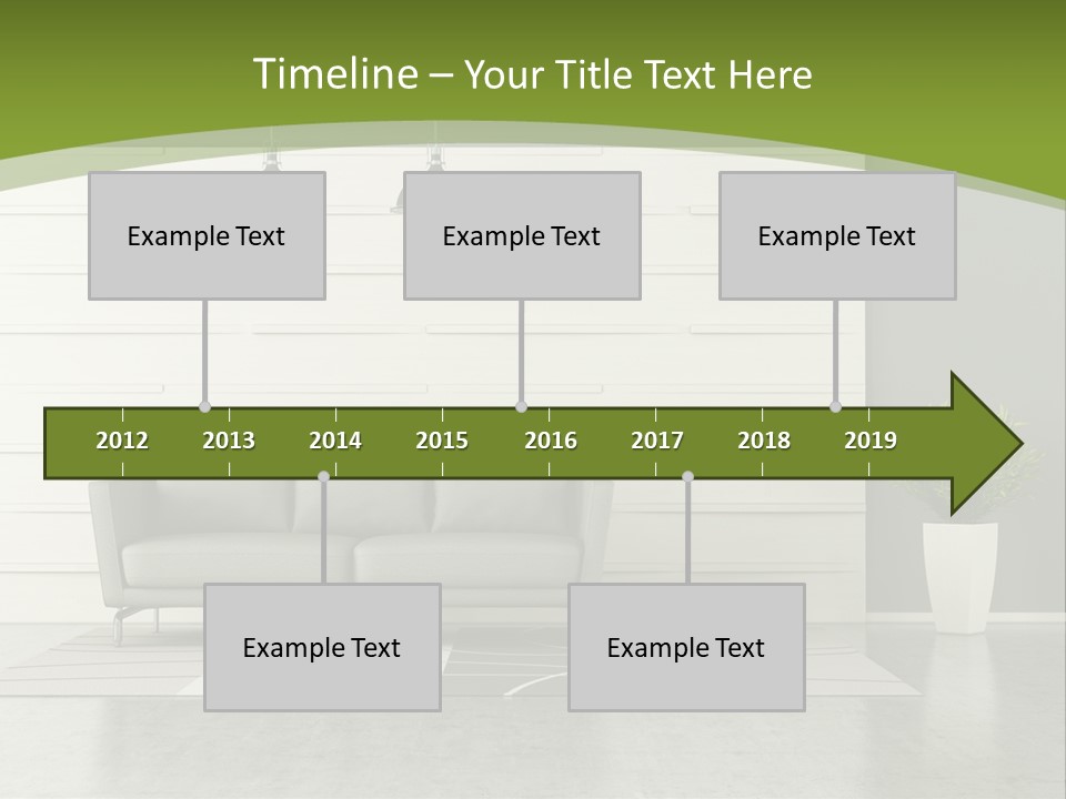White Comfort Livingroom PowerPoint Template