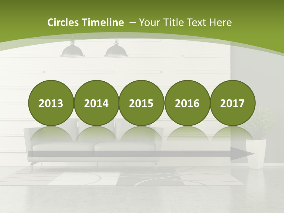 White Comfort Livingroom PowerPoint Template