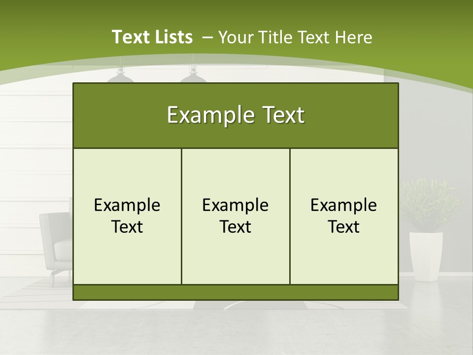 White Comfort Livingroom PowerPoint Template