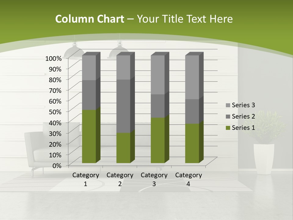 White Comfort Livingroom PowerPoint Template