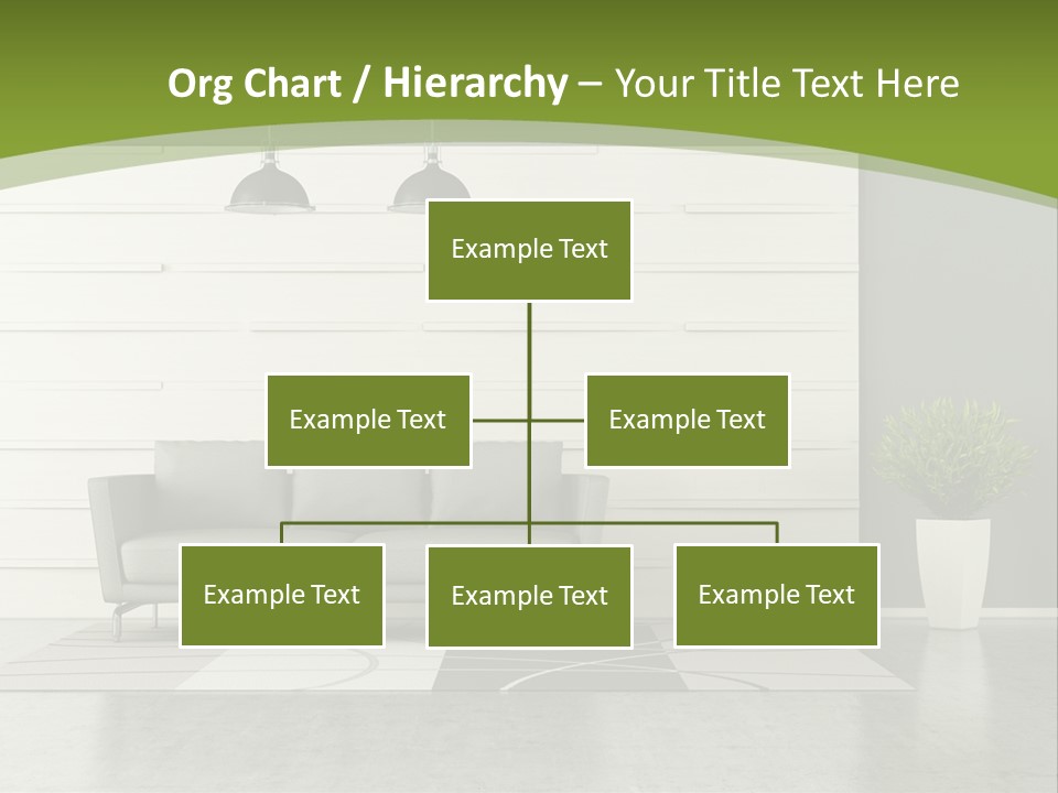 White Comfort Livingroom PowerPoint Template
