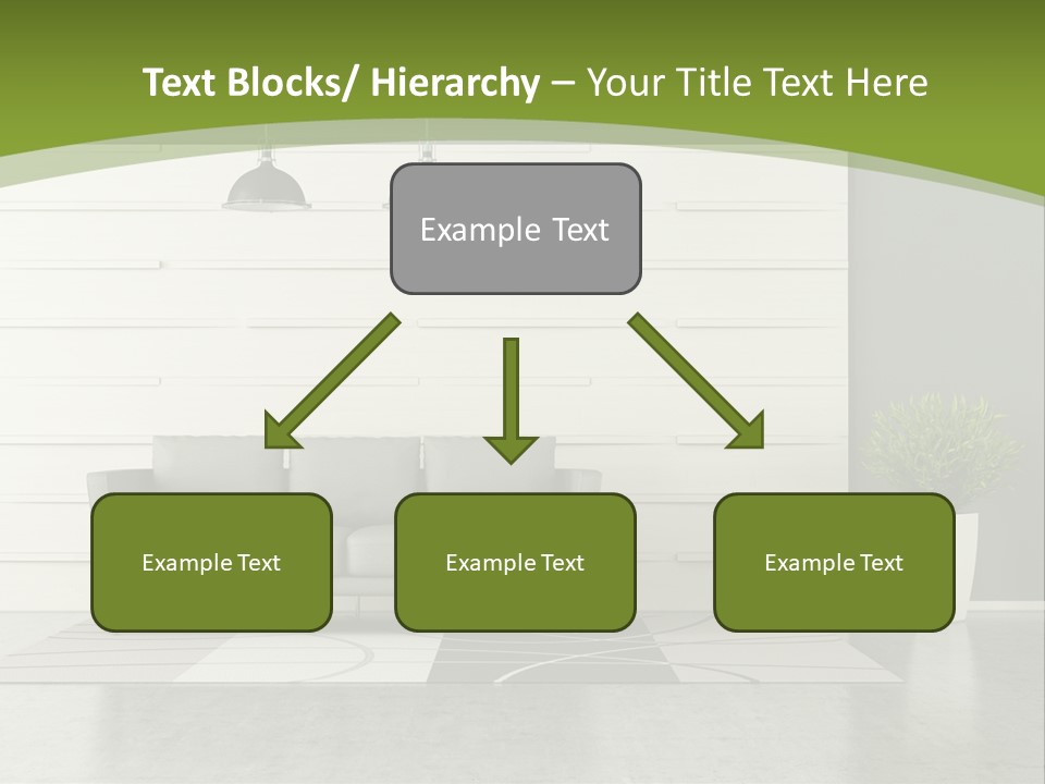 White Comfort Livingroom PowerPoint Template
