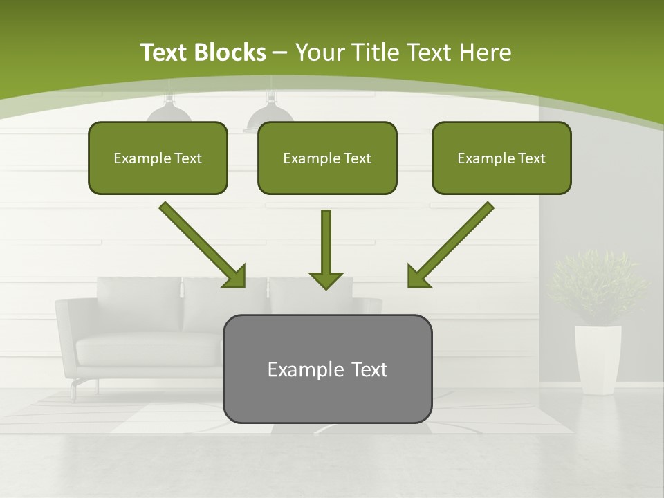 White Comfort Livingroom PowerPoint Template