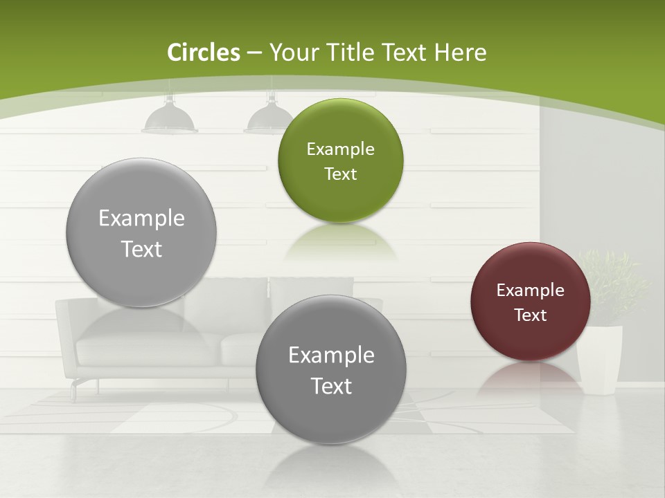 White Comfort Livingroom PowerPoint Template