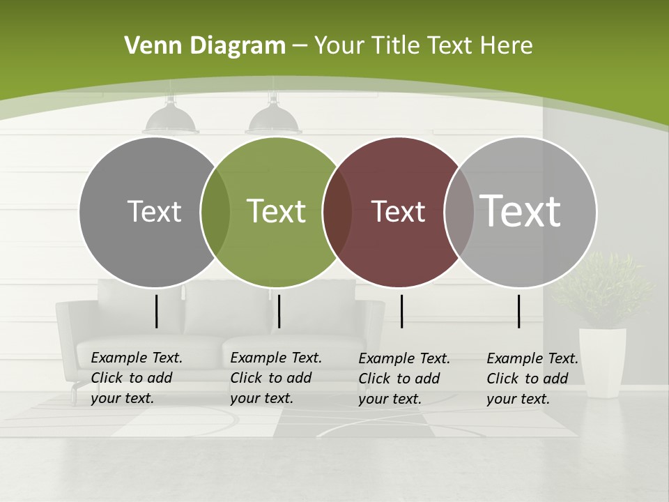 White Comfort Livingroom PowerPoint Template