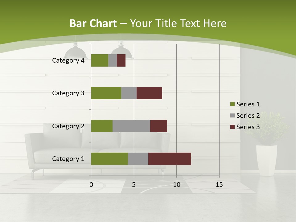 White Comfort Livingroom PowerPoint Template