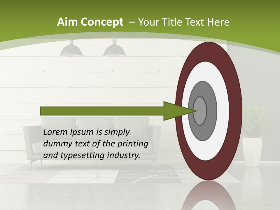 White Comfort Livingroom PowerPoint Template