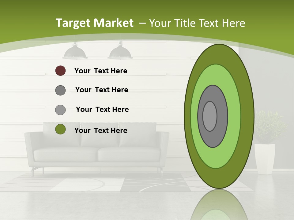 White Comfort Livingroom PowerPoint Template