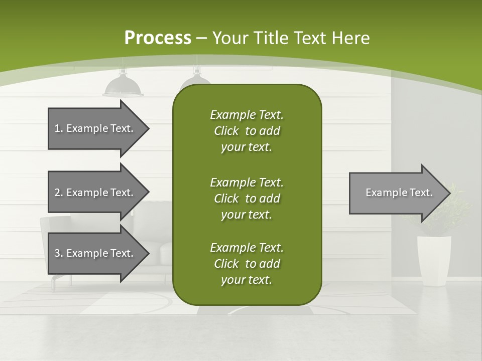 White Comfort Livingroom PowerPoint Template