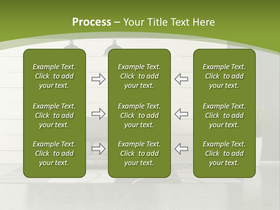 White Comfort Livingroom PowerPoint Template