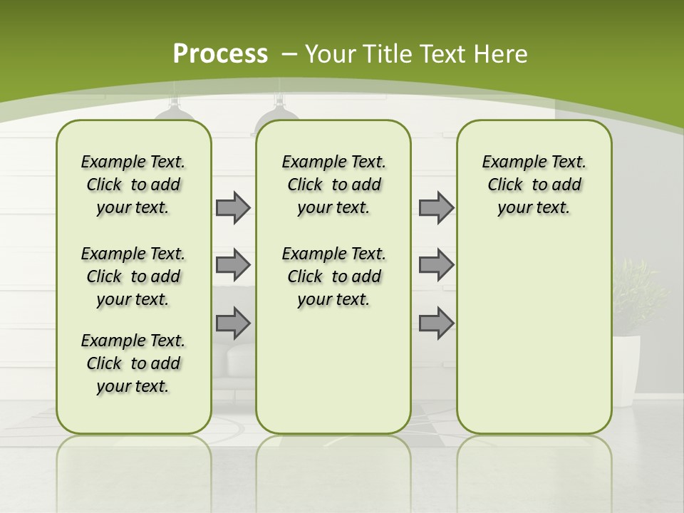White Comfort Livingroom PowerPoint Template