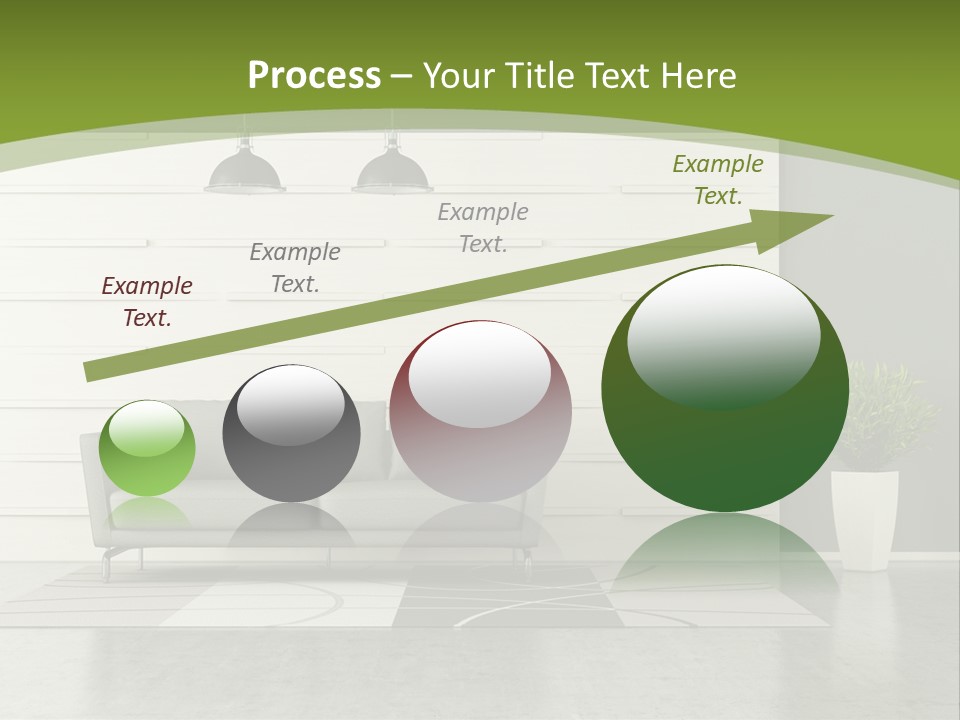 White Comfort Livingroom PowerPoint Template