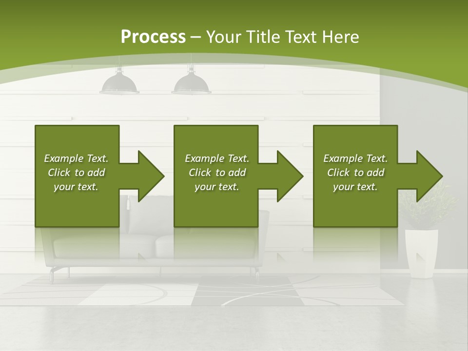 White Comfort Livingroom PowerPoint Template