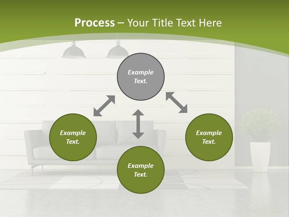 White Comfort Livingroom PowerPoint Template