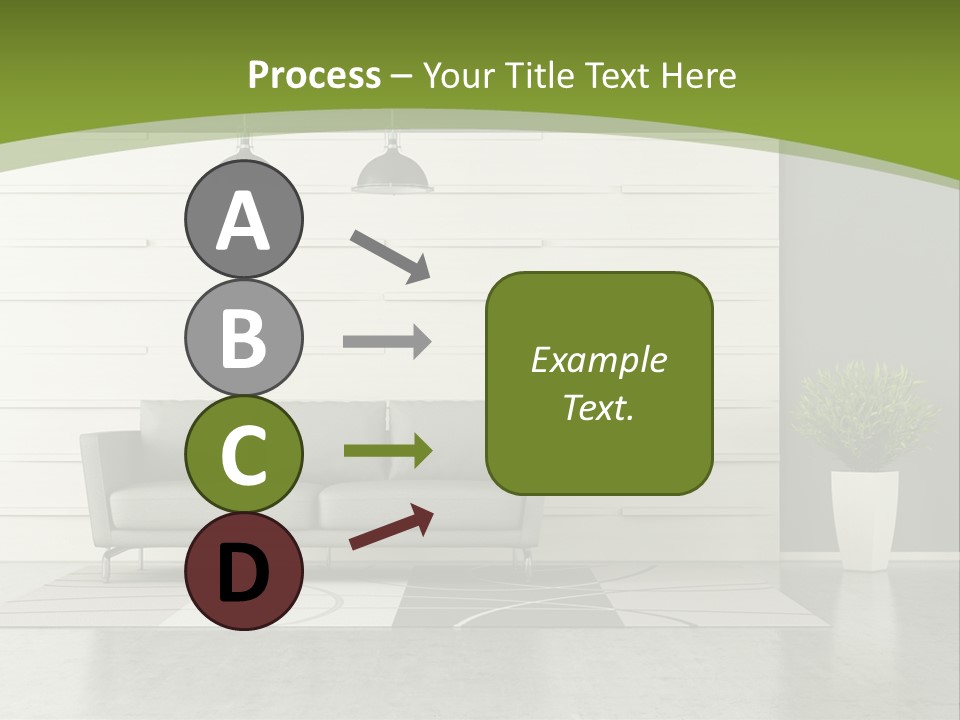 White Comfort Livingroom PowerPoint Template