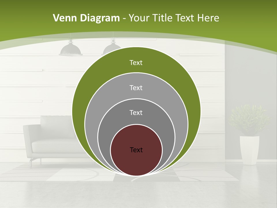White Comfort Livingroom PowerPoint Template