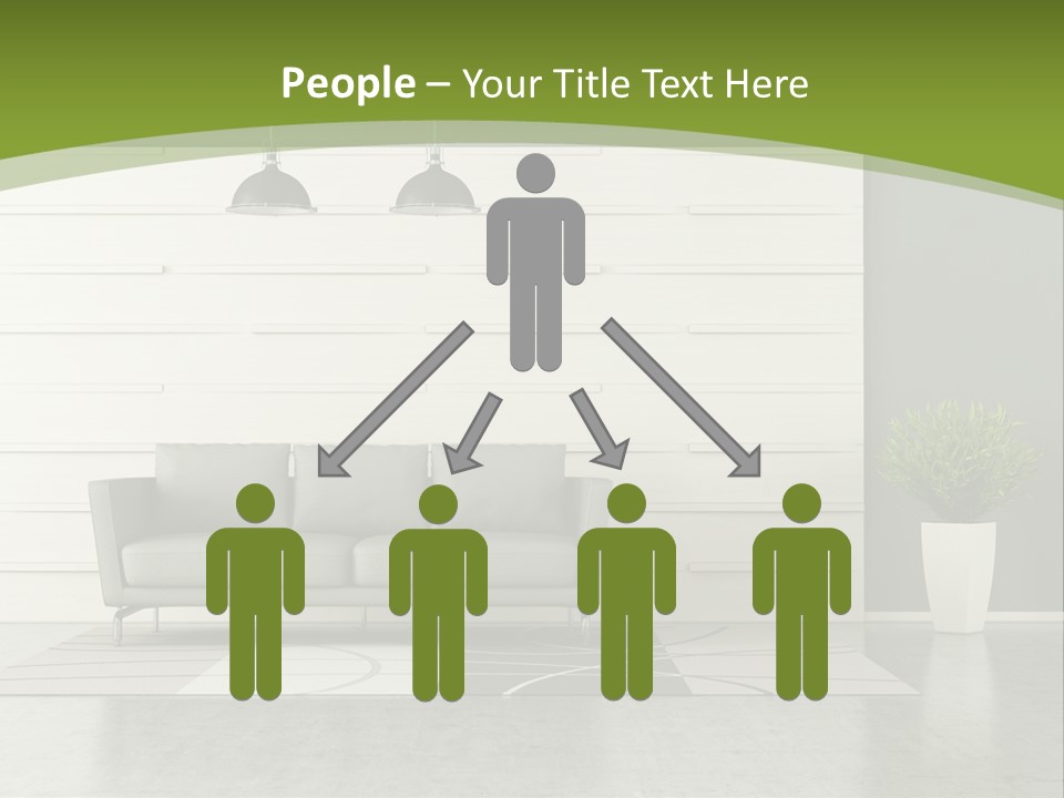 White Comfort Livingroom PowerPoint Template