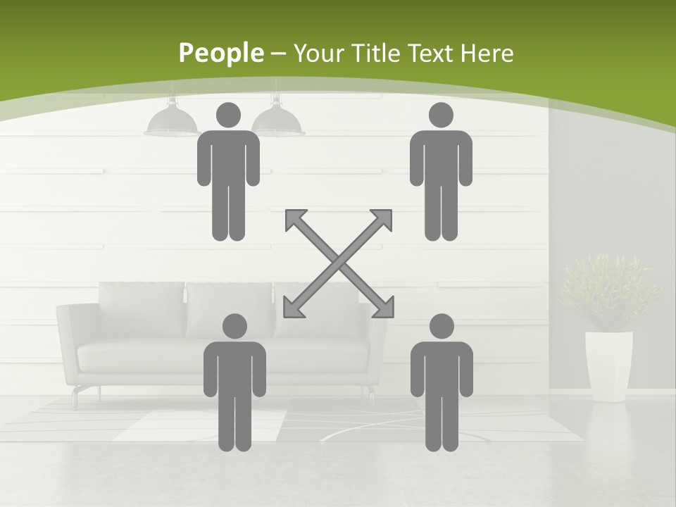 White Comfort Livingroom PowerPoint Template