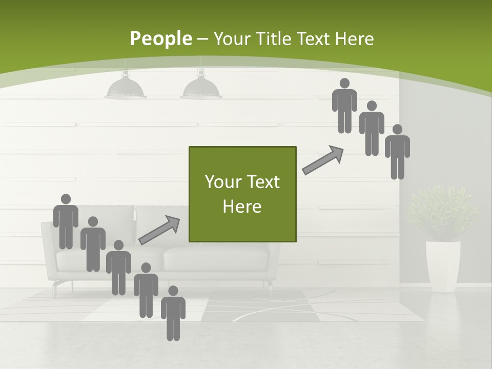 White Comfort Livingroom PowerPoint Template