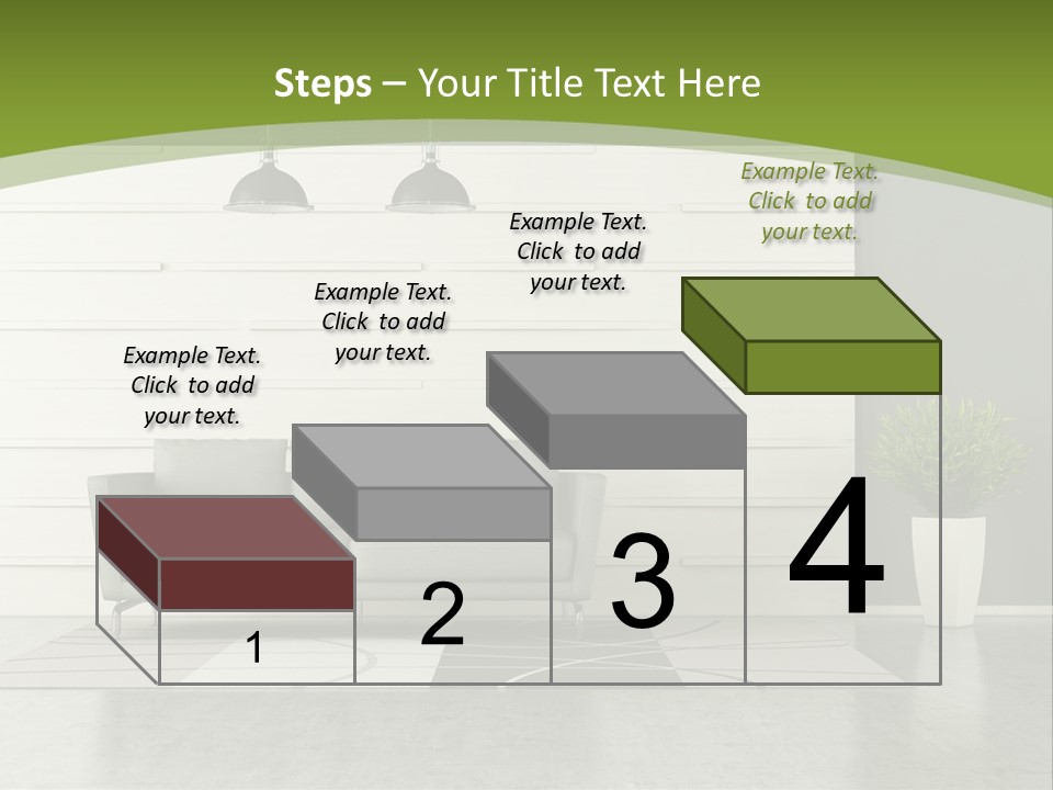 White Comfort Livingroom PowerPoint Template