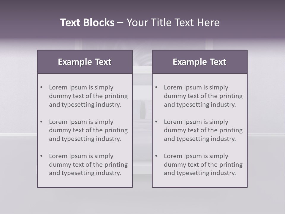Furniture Relax Design PowerPoint Template