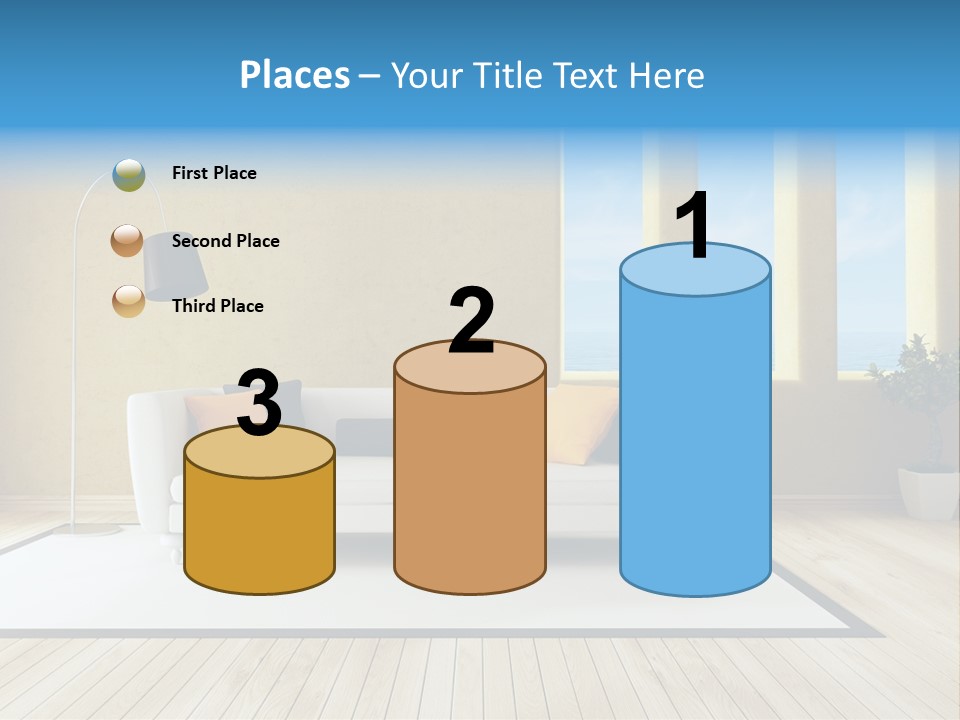 Yellow Furniture Stucco PowerPoint Template