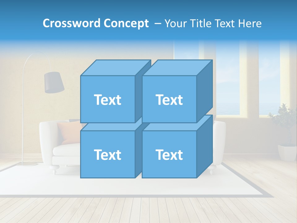 Yellow Furniture Stucco PowerPoint Template