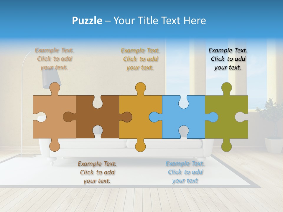 Yellow Furniture Stucco PowerPoint Template