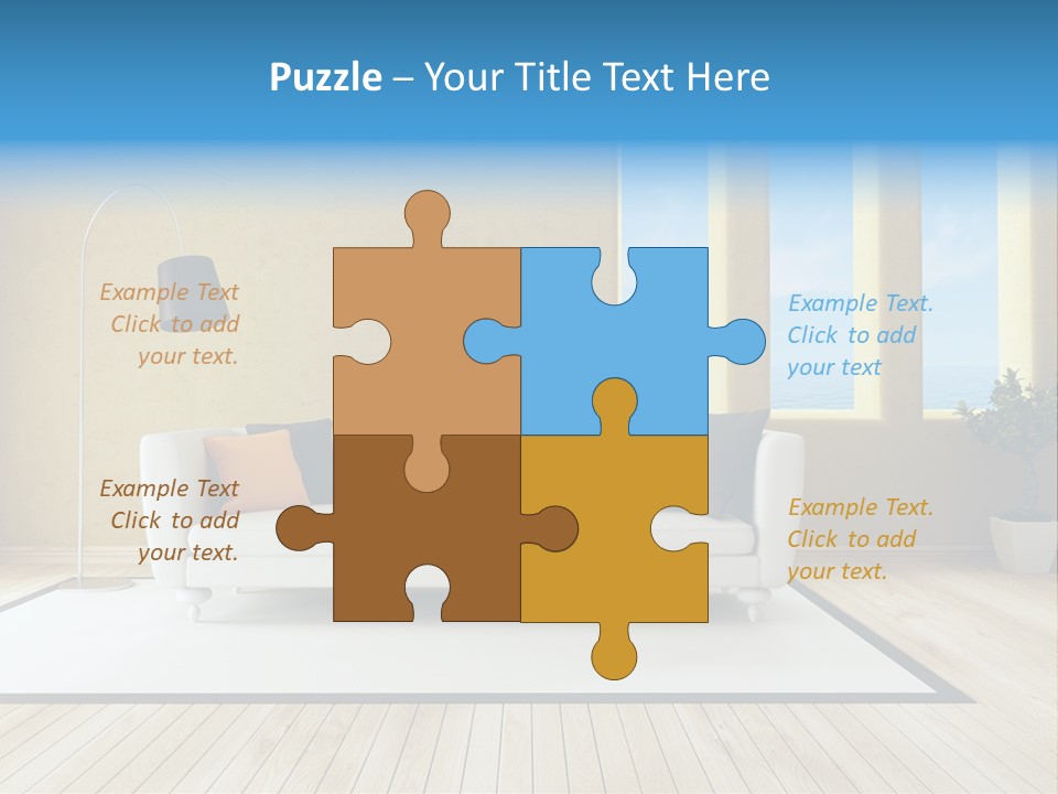 Yellow Furniture Stucco PowerPoint Template